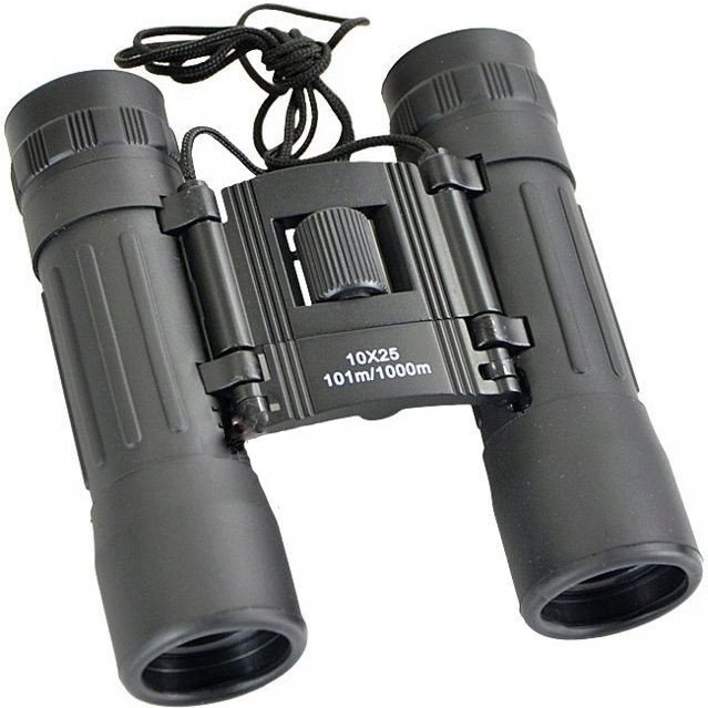 Lornetka Mil-Tec 10x25 Czarna - Roof, central focus, dioptria