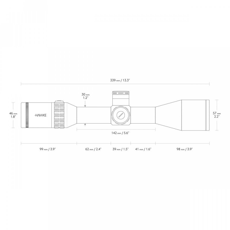 Luneta celownicza Hawke SideWinder 30 4-16x50 SF FFP MOA