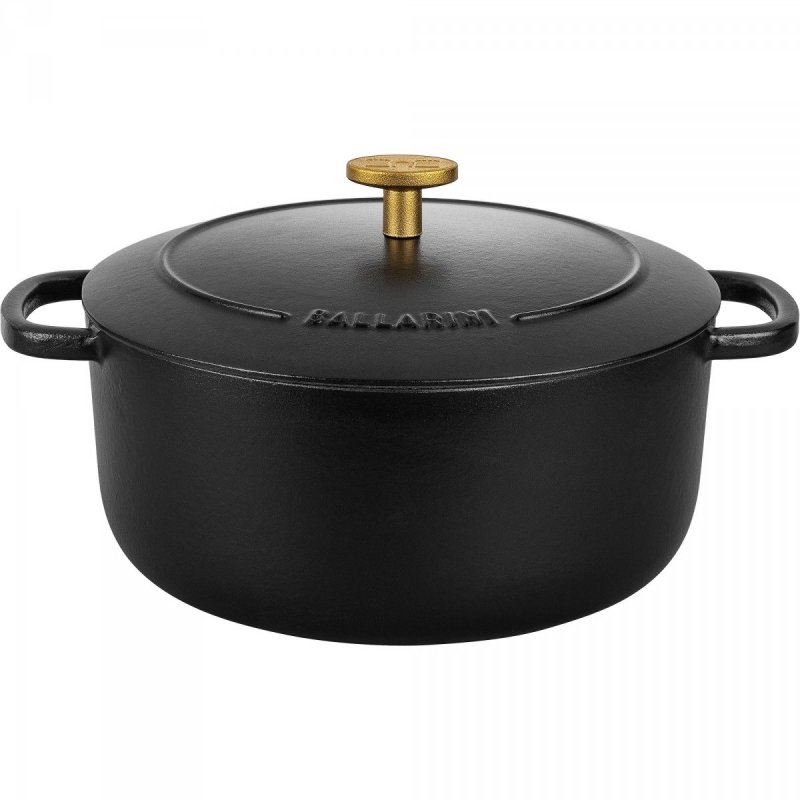 Garnek żeliwny Okrągły 3l Czarny Bellamonte Ballarini