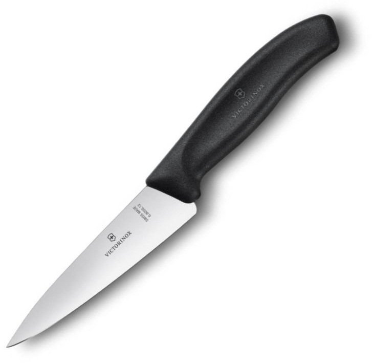 Nóż do siekania Victorinox - Ergonomiczna rączka, stal nierdzewna, do krojenia mięsa i warzyw - 12 cm - Victorinox