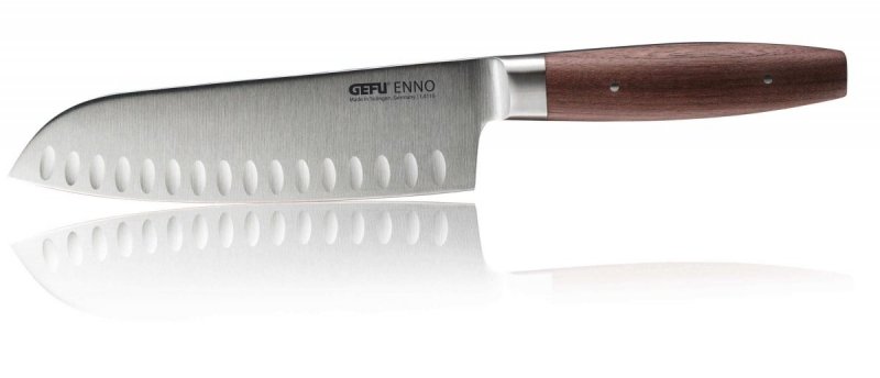 GEFU ENNO Nóż Santoku Z Rowkami 18 Cm Enno