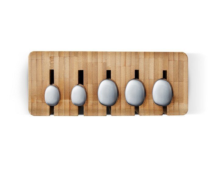 Joseph Joseph Zestaw 5 noży w bloku bambusowym, Elevate Steel