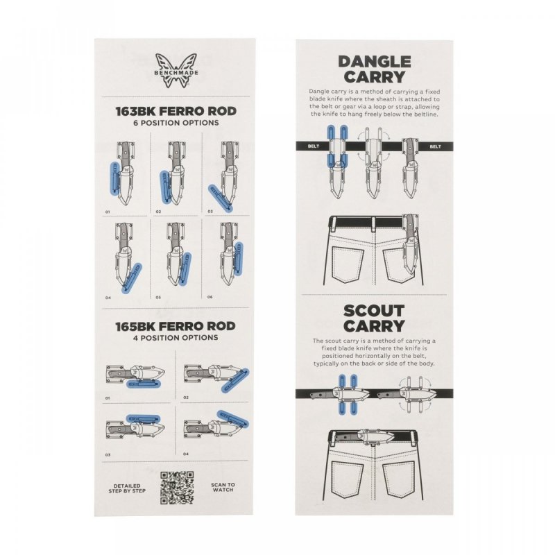 Nóż survivalowy Benchmade 165BK Mini Bushcrafter