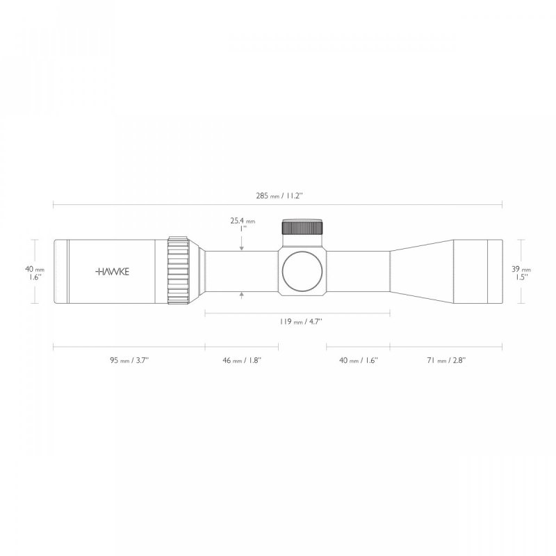 Luneta celownicza Hawke Vantage 1" 2-7x32 30/30