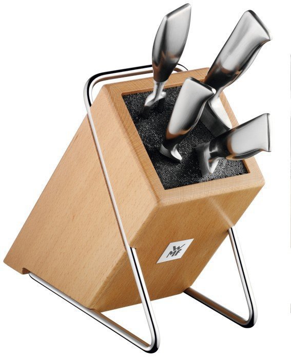 Blok na noże WMF kwadratowy drewno bukowe uniwersalny