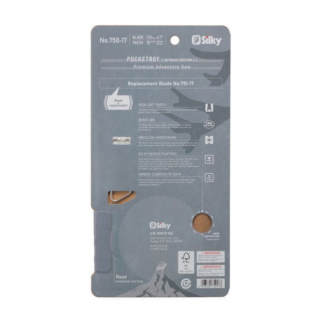 Piła ręczna składana Silky Pocketboy Outback Edition 170-10