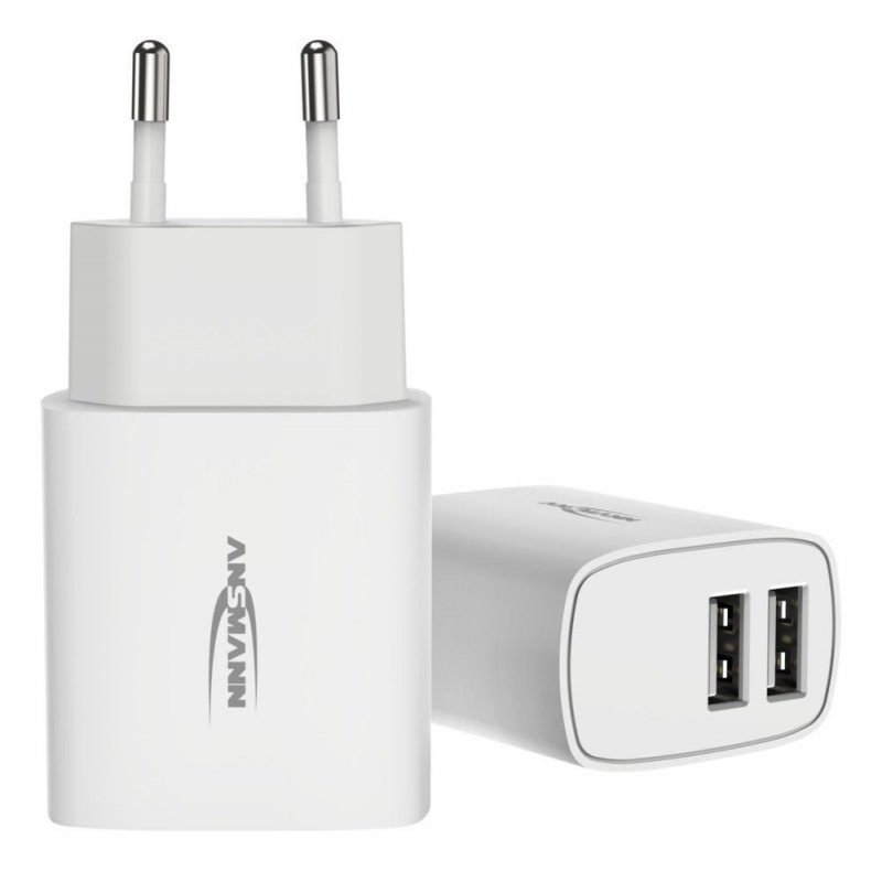 Ładowarka Ansmann HC212 biała 2x USB 12W, 2.4A