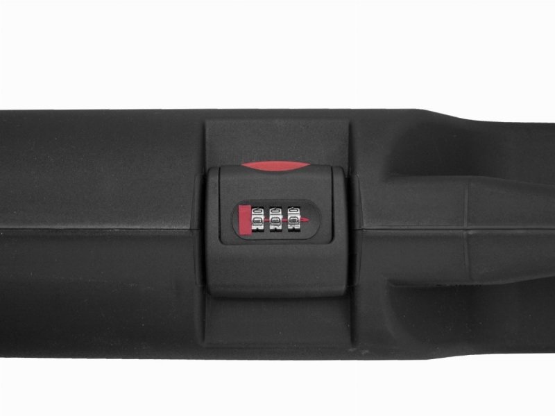 Kufer na broń czarny z zamkiem szyfrowym 125x25x11cm