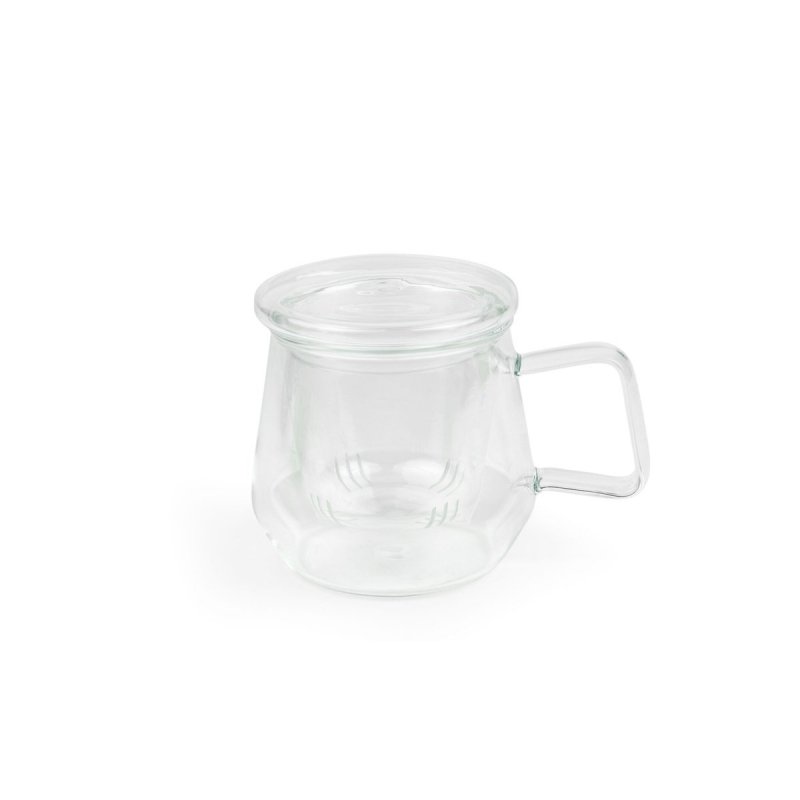 Kubek szklany z zaparzaczem Livorno 350ml - bezbarwny / Bredemeijer