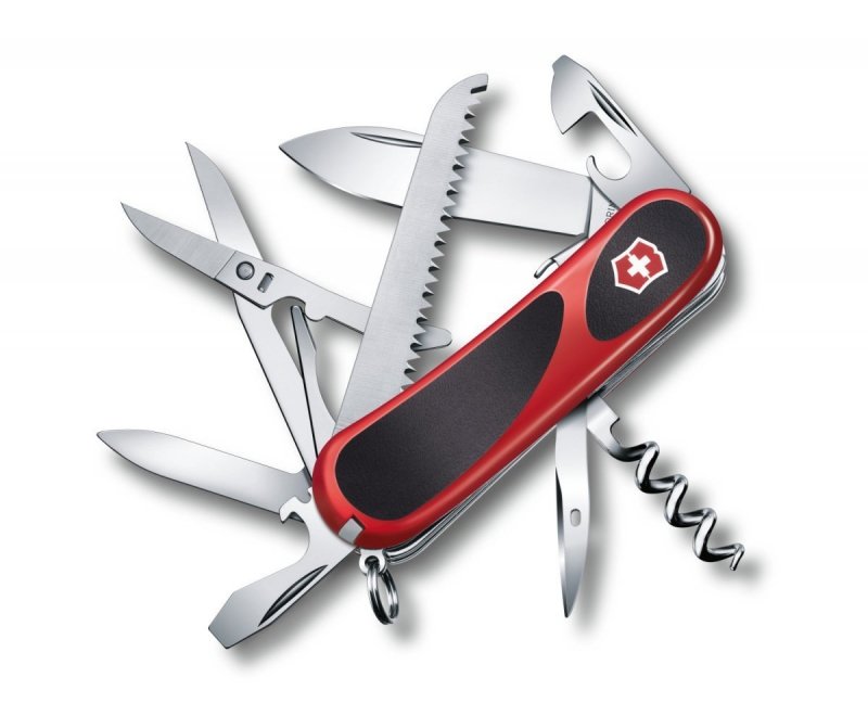 Scyzoryk Victorinox Delemont EvoGrip S17 - Multitool do outdooru, z nożyczkami, korkociągiem, otwieraczem do puszek - 85 mm - Victorinox