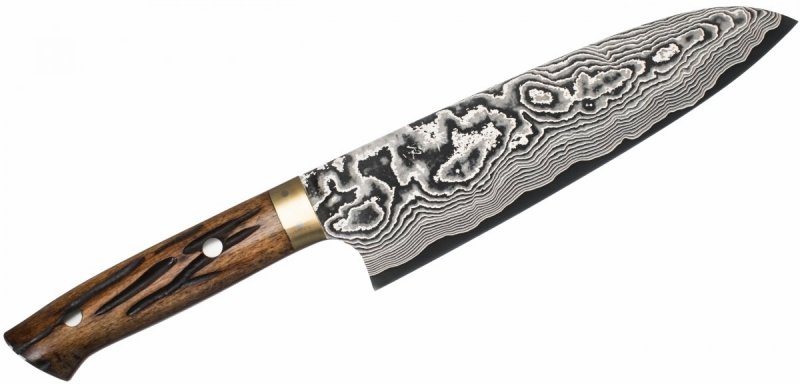 Takeshi Saji YBB Nóż Santoku 18cm VG-10
