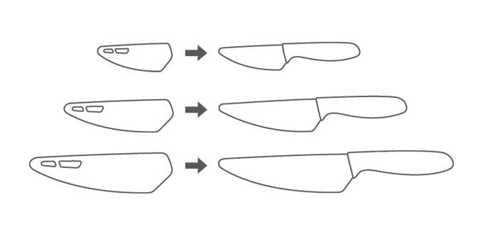 Nóż z ostrzem ceramicznym VITAMINO 12 cm Tescoma