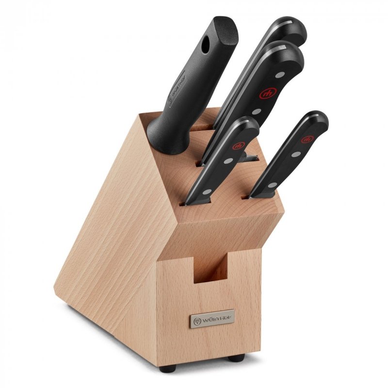 GOURMET Blok z 5-oma nożami WÜSTHOF