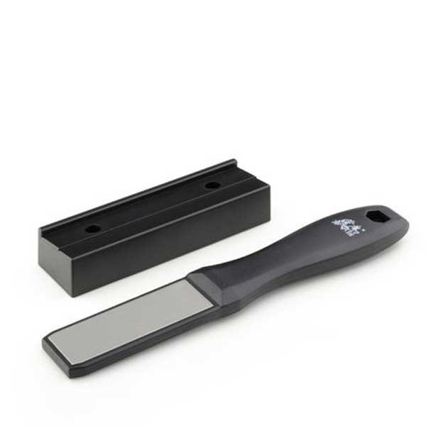 Diamentowa ostrzałka do noży ceramicznych Taidea T1102D - Dwustopniowa gradacja 600/1000, stabilna podstawka, do noży ceramicznych i stalowych - 24 mm - Taidea