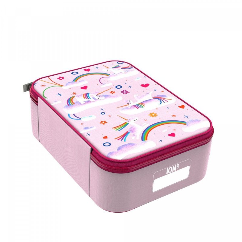 Torba na lunch Ion8 Unicorn Rainbows - izolowana, z kieszenią na butelkę