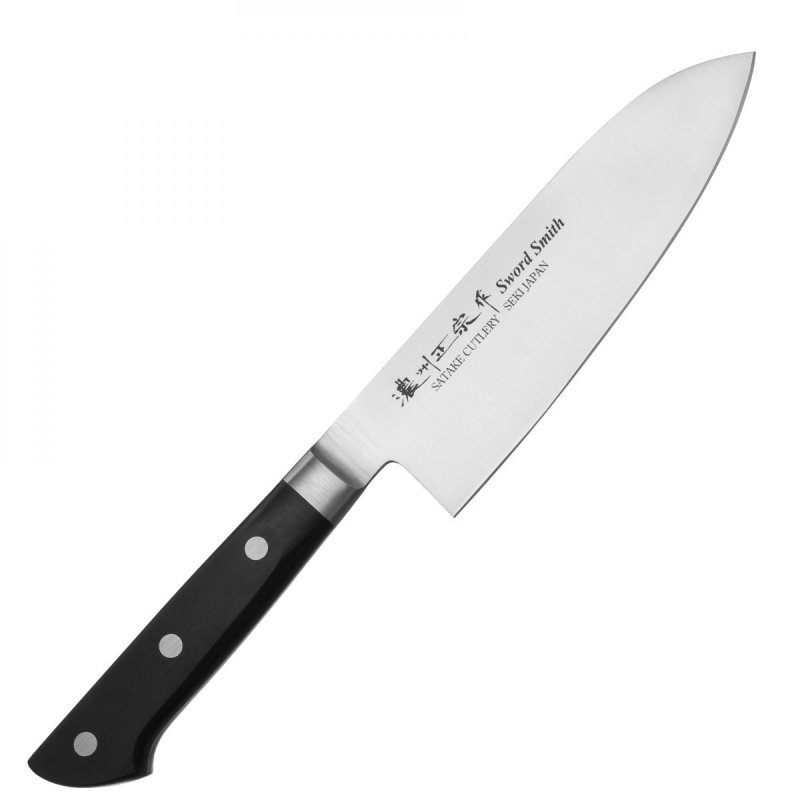 Nóż kuchenny Satake Satoru Santoku 17cm, stal molibdenowa, lekki