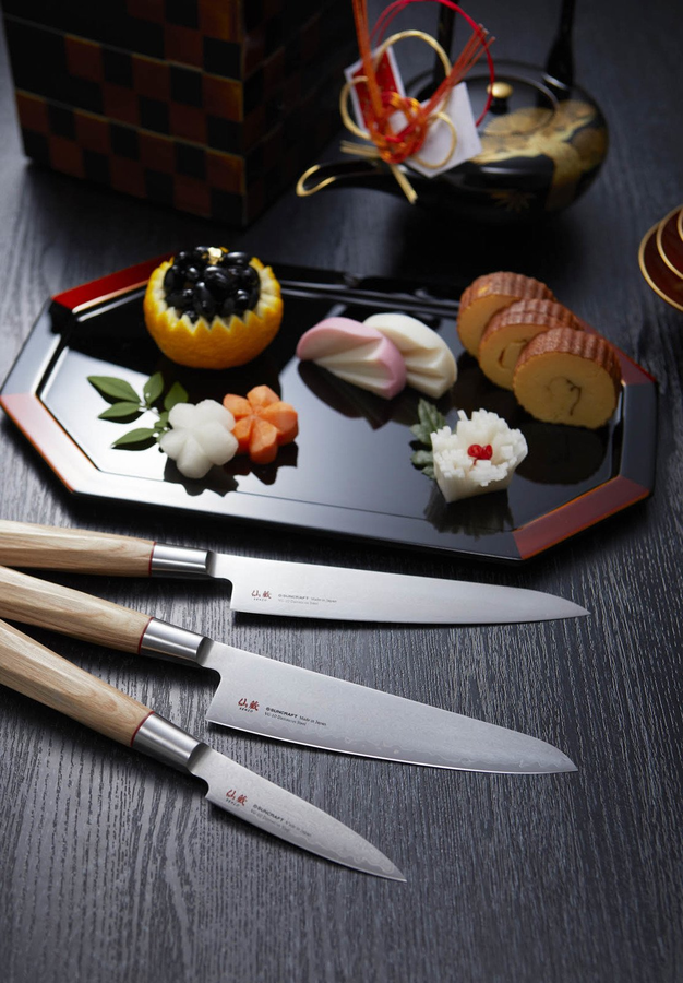 Nóż kuchenny Suncraft SENZO TWISTED OCTAGON Paring 80 mm