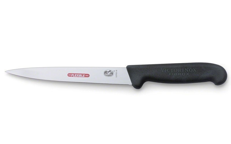 Nóż Victorinox Fibrox 5.3703.20 - Do filetowania, giętkie ostrze, ergonomiczna rękojeść - 20 cm - Victorinox