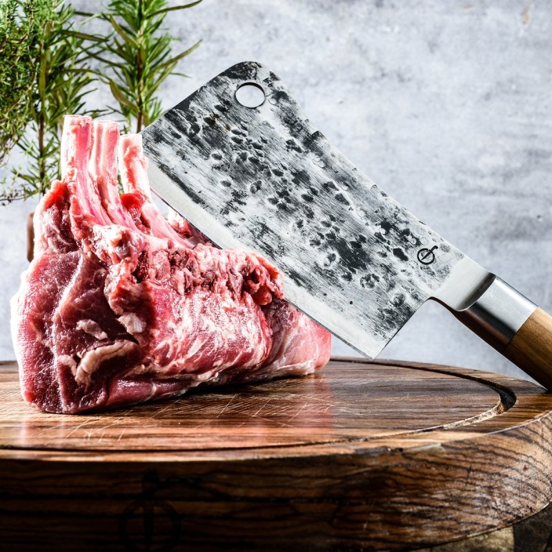 Tasak uniwersalny Forged Olive, stal nierdzewna, drewno oliwne