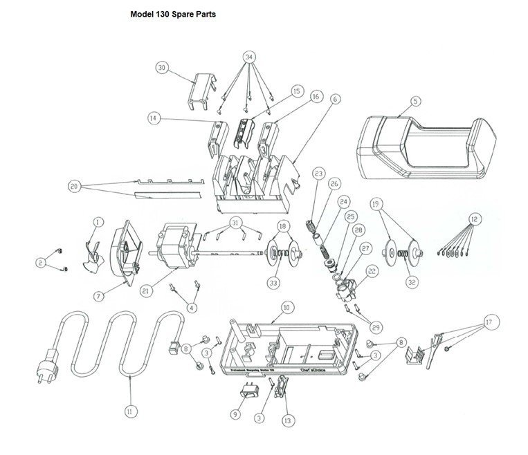 Osłona tarcz ostrzących CC-130 Chef's Choice