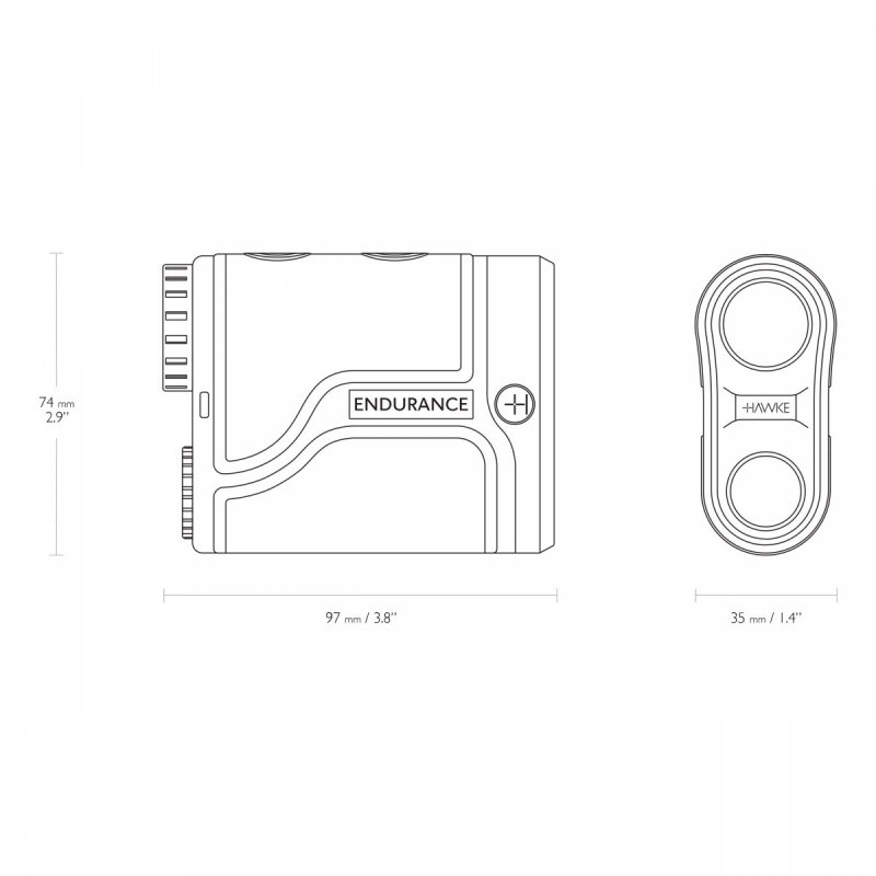Dalmierz laserowy Hawke Endurance LRF 1500