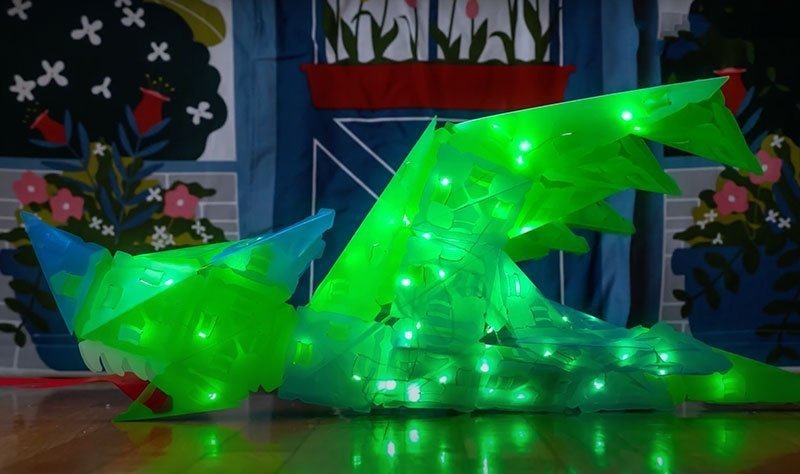 Creatto Świecący Smok i Przyjaciele - Zestaw Kreatywny LED