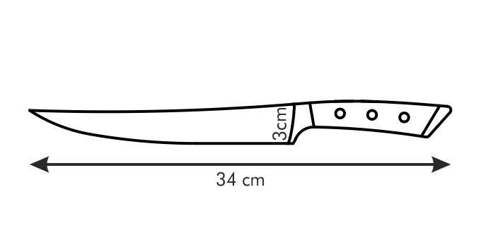 Nóż do porcjowania AZZA 21 cm Tescoma