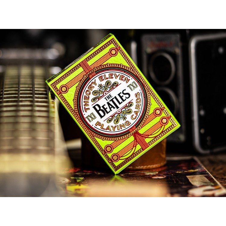 Karty do gry Theory11 The Beatles zielony - 52+2, 63,5x88,9mm, USA