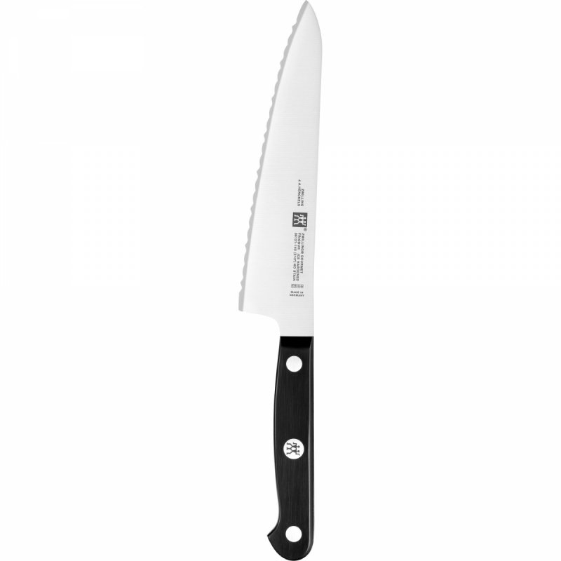Kompaktowy Nóż Szefa Kuchni Z Ząbkowanym Ostrzem 14 Cm Gourmet Zwilling
