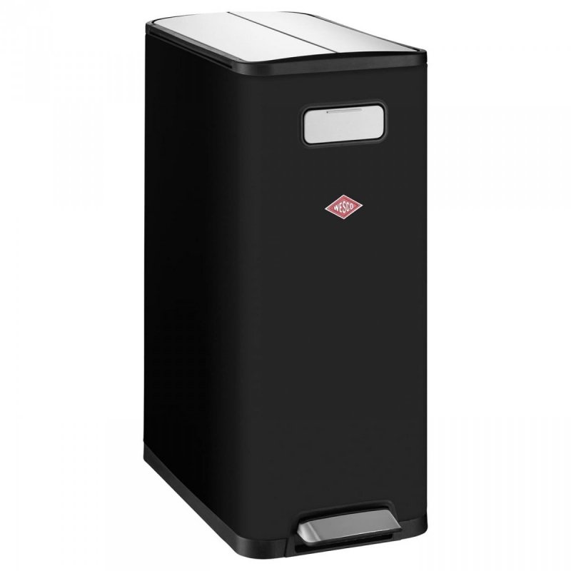 Kosz na śmieci czarny MATT Big Double