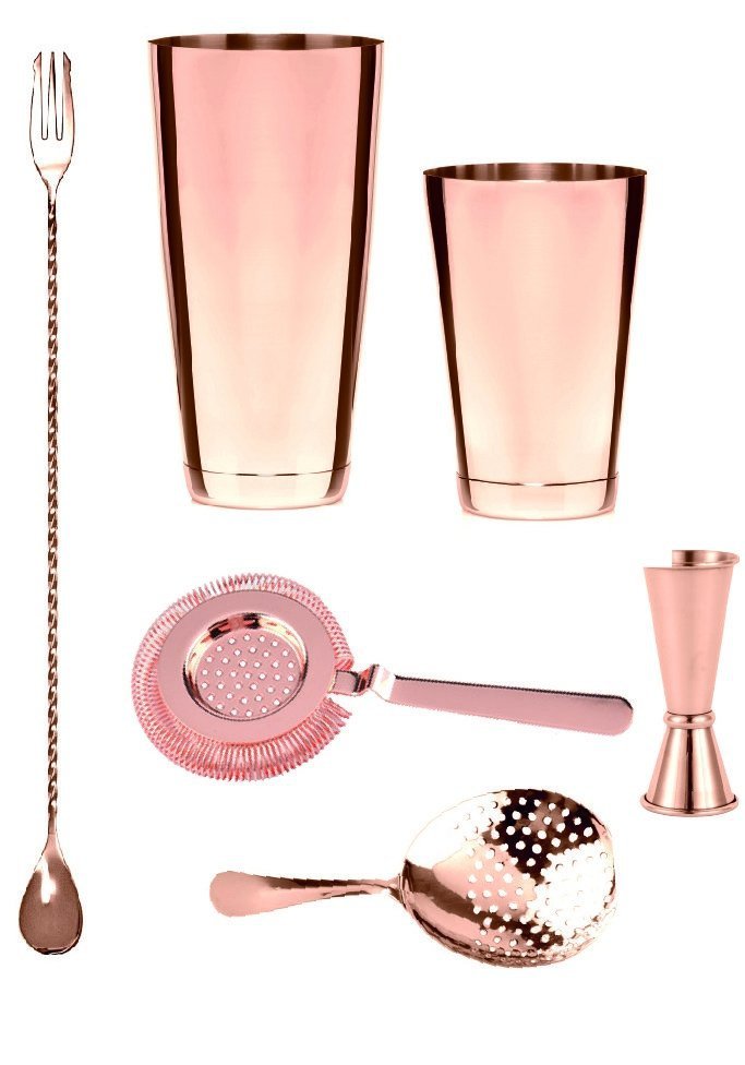 Set barmański miedziany Bar Professional
