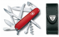 Scyzoryk Victorinox Huntsman 1.3713 - Wielofunkcyjny multitool do kempingu z nożyczkami, korkociągiem i otwieraczem, z etui - 91 mm 