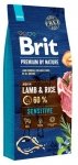 Brit Premium By Nature Sensitive Lamb karma dla psów wrażliwych z jagnięciną i ryżem 15kg
