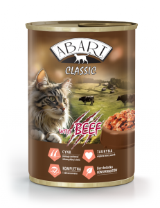 Abart Classic Puszka dla kota z wolowina 415g 
