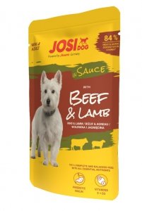 JosiDog saszetka dla psa Beef Lamb sos 100g
