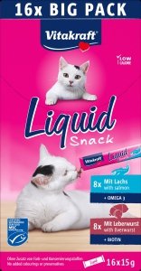 Vitakraft Cat Liquid 16x15g BIG PACK wątróbka