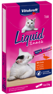 Vitakraft Cat Liquid 6szt przysmak dla kota Kaczka+B.Glukan