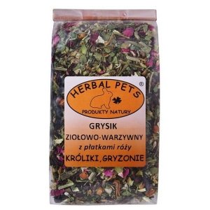 Herbal Pets Grysik ziołowo-warzyw z różą 100g