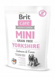 Brit Care Mini Grain Free Adult Yorkshire karma dla psów z łososiem i tuńczykiem 400g