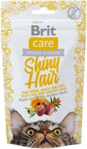 Brit Care Cat Snack Shiny Hair przysmak dla kota 50g