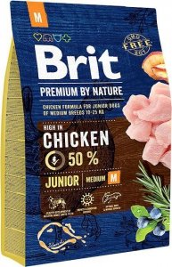 Brit Premium By Nature M Junior karma dla Juniorów z kurczakiem 3kg
