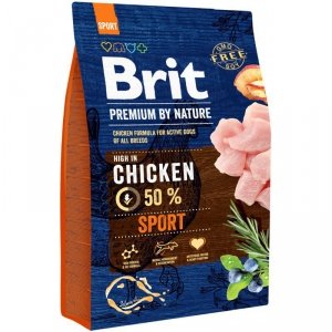 Brit Premium By Nature Sport karma dla psów aktywnych z kurczakiem 3kg