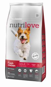 Nutrilove Dog Adult S 8kg kurczak