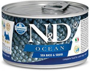 ND Dog Ocean Adult Mini Sea Bass Squid 140 g 