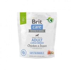 Brit Care Sustainable Large Chicken Insect karma dla dorosłych psów z kurczakiem i insektami 1kg