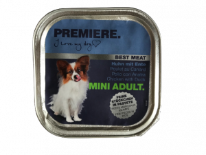 Premiere Mini Adult szalka dla psów 100g z drobiem i kaczką