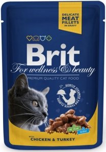 Brit Premium Cat 100g Kurczak Indyk saszetka
