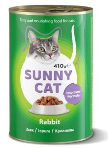 Sunny Cat puszka dla kota z królikiem 410g 