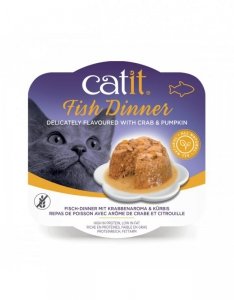 Catit Fish Dinner Szalka dla kota z krabem i dynią 80g