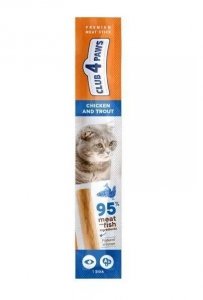 Club4 Paws stick dla kota z łososiem i dorszem 5g
